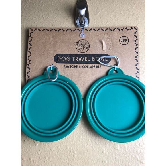 Winifred Lily 2 Portable Travel Collapsible Pet Dog Bowl Food & Water Bowls Dish - Picture 7 of 7